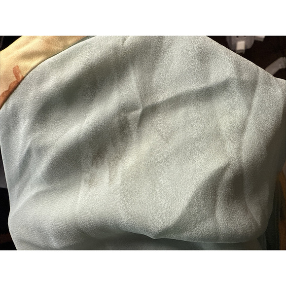 ASOS Satin Volume Blouson Sleeve Floral Dress, Size 6 - Picture 5 of 6